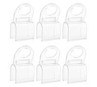 Levemolo U-shaped Roller Blind Handle Clips for Window Shades, Plastic Curtain Holders with Easy Installation, Sturdy Shade Hold down Clips Suitable for Home Window Treatment