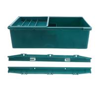 Levemolo Under Desk Storage Box with Compartments Three-Layer Large Capacity Mounts Beneath Table for General-Purpose Tool Storage