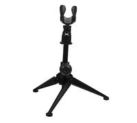 Levemolo Universal Metal Microphone Tripod Stand Black, Adjustable Mic Holder Rack for Singing, Speech and Stage Use, Compatible with Most Microphone Models