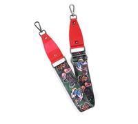 Levemolo Universal Wide Red Shoulder Strap Replacement for Messenger Bags and Briefcases with Smooth Texture and Strong Durability, Adjustable Polyester and Pu Material Laptop Bag Accessory