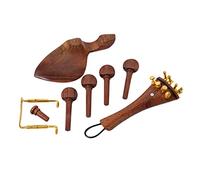 Levemolo Violin Accessories Kit Chinrest Tailpiece Endpin Tail Gut Pegs