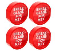 Levemolo Wall Mount Combination Lock Box 4pcs Plastic Emergency Door Key Holder for Fire Alarm Systems and Offices Red Outdoor Storage Solution