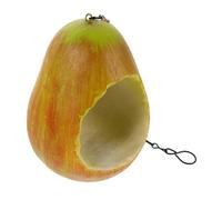 Levemolo Weather-resistant Hanging Bird Feeder Pear-shaped Outdoor Peanut Feeder for Birds Wild Parrot Food Holder with Large Capacity for Garden Patio Balcony Porch Decor