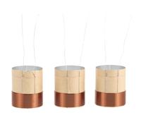 Levemolo Wire Repair in 25.5mm Voice 3.5ω Inch 3pcs 1 Coil Copper Woofer Accurate Replacement for Bass with Exceptional Conductivity Speaker Sound Systems