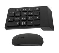 Levemolo Wireless Number Pad Lightweight Abs Material and Mouse Combo Numeric Keypad with Silent Click Easy Storage and Practical Design for Laptop Home and Office Use