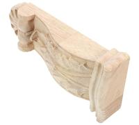 Levemolo Wood Corbels Decorative Corbel European Style Delicate Carving Pattern Can Be Screwed Lightweight Classic Design for Living Room and Weddings