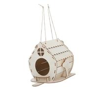 Levemolo Wooden Bird House for Garden Creative Nesting Box for Bird Species for Patio and Outdoor Decor Engaging Craft Project for Ages