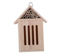 Levemolo Wooden Insect House Natural Decorative Shelter for Bees Ladybugs Butterflies Easy to Install Outdoor Garden Habitat for Insects Charming Wood Hanging Nesting Box