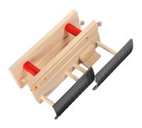 Levemolo Wooden Railway Station Platform Model for Train Track Accessories, Double-deck Beige Simulation Model Made of Wood, for DIY Interactive Play and Educational Train Set