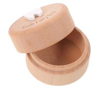 Levemolo Wooden Tooth Keepsake Box for Lost Milk Teeth Longterm Preservation and Tracking and Dates for Parents