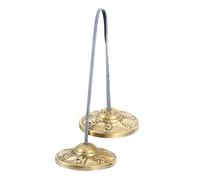 Levemolo Yoga Meditation Cymbal Bell Nepal Copper Musical Instrument with Simple Design Structure and Easy to Store for Yoga and Meditation Practice