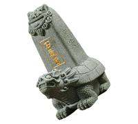 Levemolo Zen Resin Dragon Turtle Sculpture Compact Feng Shui Ornament for Home Office Bedroom Decor Chinese Year Table Decoration