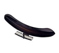 Levemolo Zinc Alloy Banjo Armrest Protector Black Mirror Finish Replacement Accessory for Vintage Banjos Single Leg Design for Restoration with Two Apart Rim Hooks