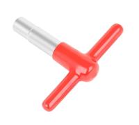 Levemolo Zinc Alloy Drum Key with Silicone Cover T-shape Drum Tuning Wrench Tool Red Color Standard Square for Percussion Instruments