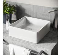 Leven 385 x 385mm Cloakroom Square Stand Alone Counter Top Basin Sink