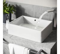 Leven 510 x 360mm Cloakroom Rectangle Stand Alone Counter Top Basin Sink