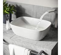 Leven Cloakroom Rectangle Stand Alone Counter Top Basin Sink Bowl