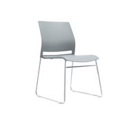 Leven Nylon Stacking Skid Base Chair, Grey