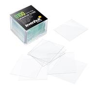 Levenhuk G100 High Transparency Microscope Cover Slips with Polished Edges for Preparing Laboratory Specimens in Combination with Blank Slides