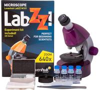 Levenhuk LabZZ M101 Amethyst 640x Portable Microscope for Kids, with LED Light,