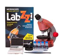 Levenhuk LabZZ M101 Orange 640x Portable Microscope for Kids, with LED Light, Science Kit & Colourful Book, Educational STEM Toys Set, Prepared Sample Slides, Gift Ideas for Children, 4+ Years (IT)