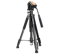 Levenhuk Level PLUS VT15 2 in 1 Kit of Handheld Monopod and Floor Stand Tripod with Bubble Level, Rotatable Mount, Adjustable 590-1815mm Height, and 5 kg Load Capacity