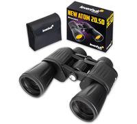 Levenhuk New Atom 20x50 Binoculars for Adults, Professional Powerful Binoculars with BaK4 Prisms and FMC Lens, Long Distance Binoculars for Bird Watching Hiking Hunting Waterproof