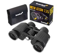 Levenhuk New Atom 7x35 Binoculars for Adults, Professional Powerful Binoculars with BaK4 Prisms and FMC Lens, Long Distance Binoculars for Bird Watching Hiking Hunting Waterproof