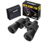 Levenhuk New Atom 7x50 - Professional Powerful Binoculars for Adults with BaK4 Prisms and FMC Lens, Long Distance for Birdwatching Hiking and Hunting, Waterproof
