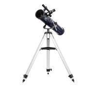 Levenhuk New Skyline BASE 76/700 AZ1 Telescope for Adults & Beginners, Newton Reflector, Altazine Mounting, Adjustable Stand, 10/25mm Eyepieces & 2x Barlow Included, Solar System, Messier Catalog