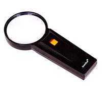Levenhuk Zeno Handy ZH33 Compact Handheld Reading Magnifier with Light, 3x Magnification and 3 in (75 mm) Lens