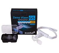 Levenhuk Zeno Vizor G5 Headband Magnifying Glasses with LED Light and 5 Lenses for Crafts, Jewellery, Close Work and Professional Use