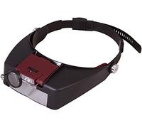 Levenhuk Zeno Vizor H2 Head Multi-Power Magnifier with LED Light, Extra Folding Lens and Adjustable Headband