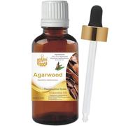 LEVENMOOI Agarwood (Aquilaria malaccensis) Therapeutic Grade Essential It Comes with Pure & Natural Oil Use for Diffuser Humidifier Aromatherapy Essential Oil 100ML Amber Bottle Without Dropper
