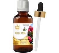 LEVENMOOI Rose Otto (Rosa × damascena) Therapeutic Grade Essential It Comes with Pure & Natural Oil Use for Diffuser Humidifier Aromatherapy Luxury Essential Oil 50ML Amber Bottle with Dropper