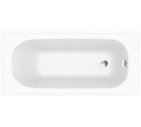 Levens Single Ended Bath | Modern Straight Design | Soaking Bathtub | Super Strong Acrylic | White 1680 x 685mm