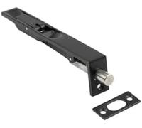 Lever Action Flush Bolt, Matt Black 150mm or 200mm from Ironmongery Hardware Online (200mm)