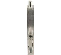 Lever Action Flush Door Bolt with Flat Keep Plate - 152 x 20mm - Satin Chrome | Interior Door Recessed Seurity Lock - Concealed Flush Bolt - Floor Recessed Bolt Socket