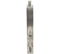 Lever Action Flush Door Bolt with Flat Keep Plate 152 x 20mm Satin Chrome