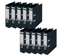 Leitz LAF180 Recycled 80mm A4 Black (10 Pack) 10180095