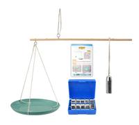 Lever Balance Experiment Set, Guided Science Learning, Wooden Beam, Suspended Tray Arrangement, Counterweight, Weights, Cords, Instructions, Classroom Demonstrations Lever Scale Apparatus Physics Lab