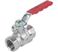 Lever Ball Valve RED 3/4", Full bore. ¼ Turn Valve with BSP Iron Connections, 1 in Pack