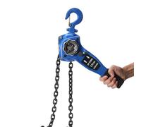 Lever Block 750KG/0.75 Ton Lbs Capacity Hand Chain Hoist 3M 10Ft Manual Lever Chain Hoist With 2 Heavy Duty Alloy Steel Hooks, G80 Galvanized Steel Chain, for Garage Factory Dock