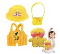 Lever Duck - Soft Fabric Costume Sweet Reading Soft Costume, Mini Accessory Character | Cartoon Style Animal Baby Blanket with Plush Clothes for Kids Games Story Fantasy Decoration