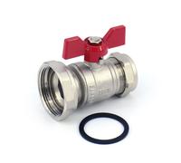 Lever Handle Ball Pump Valve - 1.1/2" X 28mm (Single) From Tesla Uk