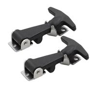 Lever Lock - Stainless Steel Spring Handle Elastic Rubber Lock Table T Clasp for Drawings, 2 Pieces Flexible Closure for the Bonnet of Vehicles, Box Boxes
