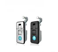 Lever locks for cabinet accessories featuring mortise lock and push button bounce, compatible with furniture thickness from 1mm to 10mm, for mobile living environments (silver)