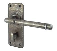 Lever on Backplate Bathroom Handle HF100B Belfry Antique Pewter from EUROART