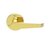 Lever on Round Rose 58mm (Pair) - Finish - Polished Brass [PB]