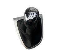 Lever Stick Pen Handle Head For Clio 4 IV MK4 2012 2013 2014 2015 2016 2017 2018 2019 LHD 5/6 Speed Stick Change Head Gearbox Dust Cover Gear Shift Knob Gaiter Boot Cover Case Car Gear Shift Knob(Chro